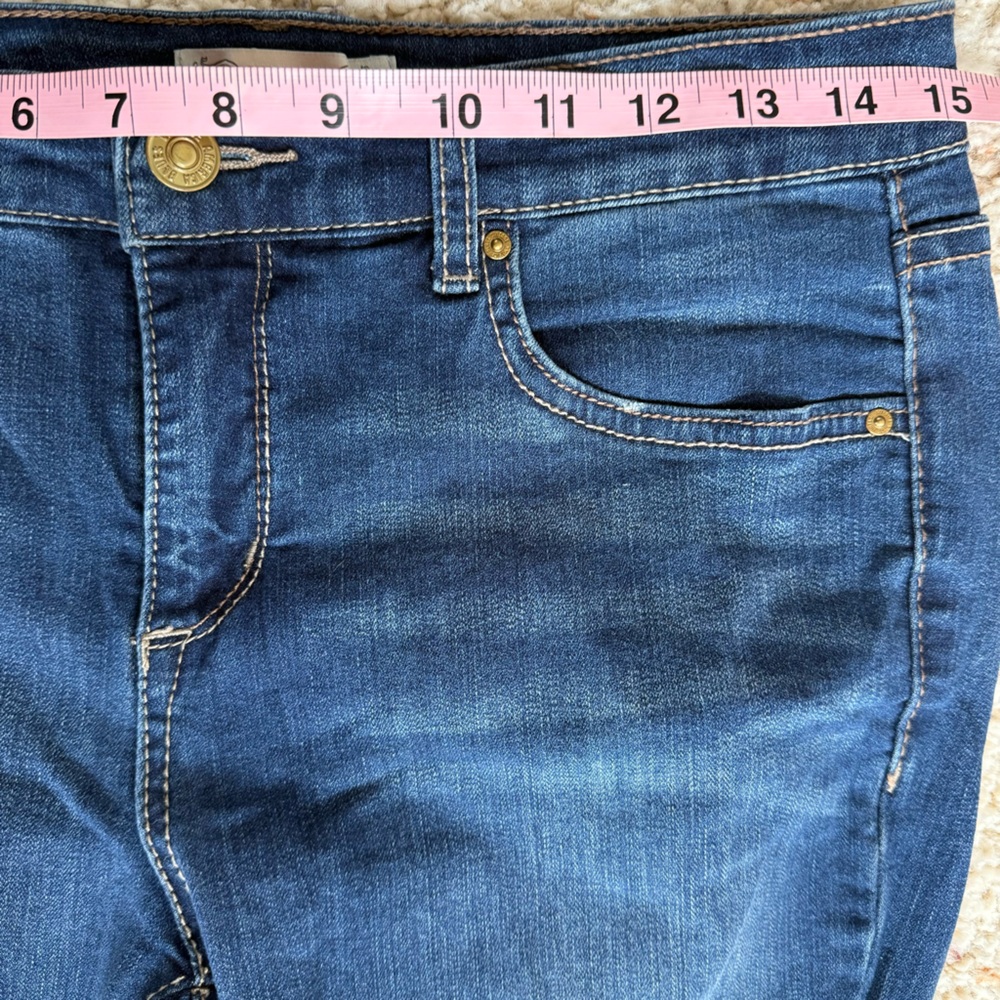 Vintage America Blues Jeans Boho Bootcut Dark Blue Size 4 / 27 EUC - Picture 5 of 8